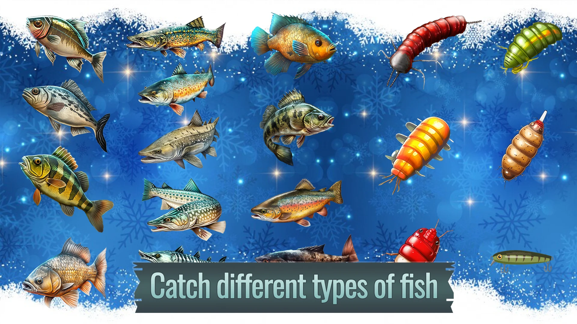 Ice fishing game. Catch bass. screenshot