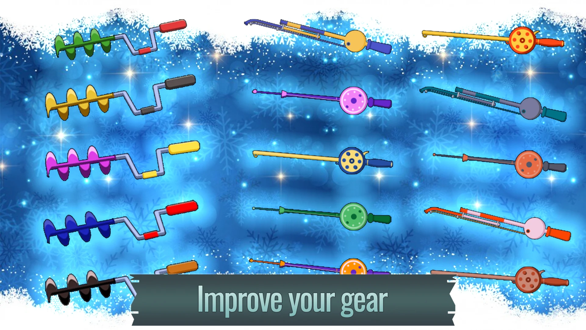 Ice fishing game. Catch bass. screenshot
